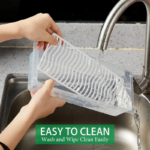 Schmieden Refrigerator Storage Container -1500ml Set of 6 Pieces, fridge Organiser Box with Drain Plate for Fish, Meat, Vegetables,fruits,food grade - Image 6